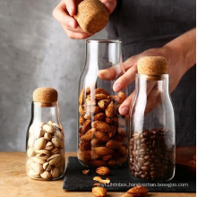 Spice Jar glass jar water bottle with cork